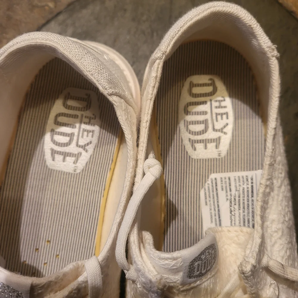 Hey Dude White Lace-Up Shoes - Picture 5 of 5